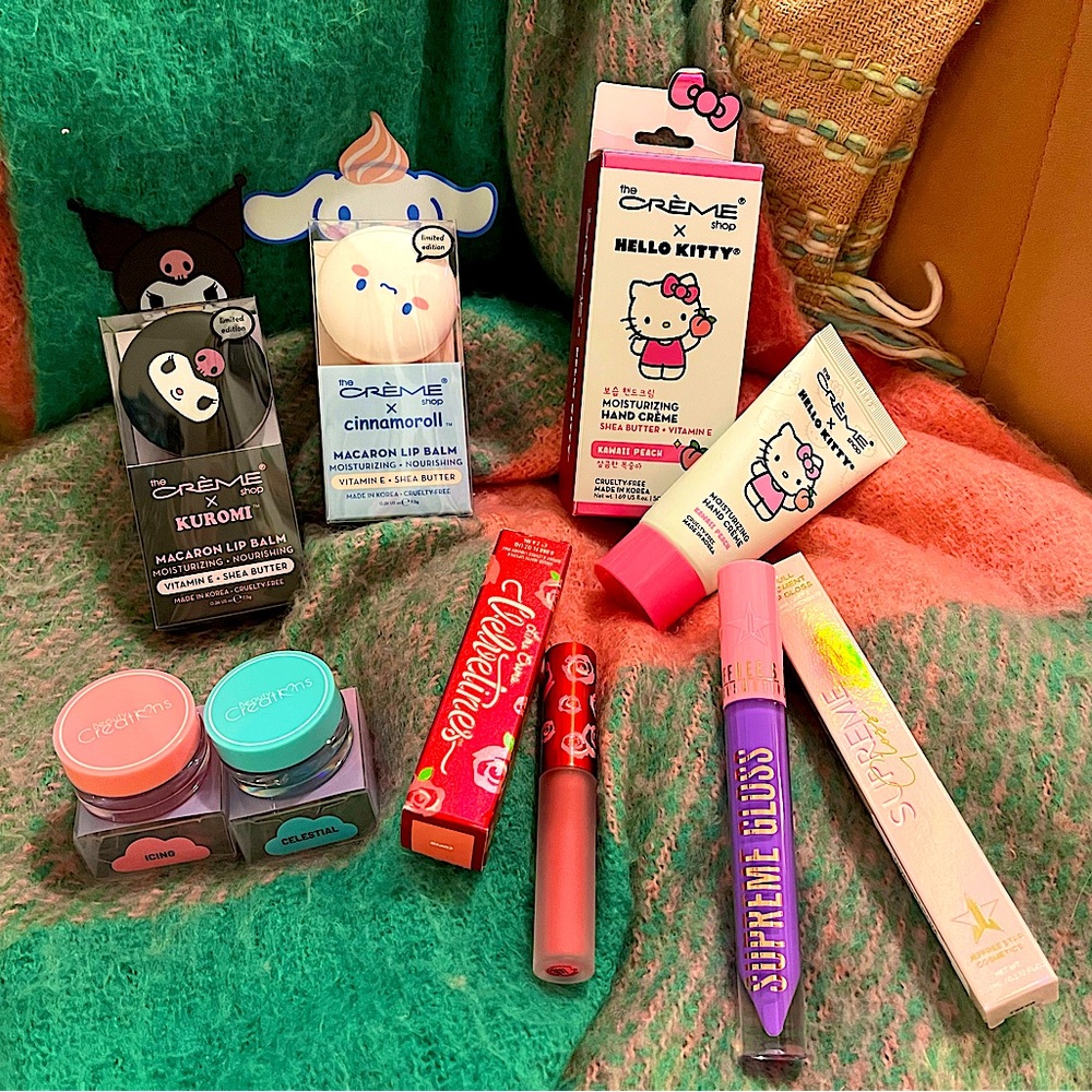 MAKEUP BUNDLE Beauty Eyes Lips SANRIO Creme Hello Kitty Lime Crime Jeffree Star